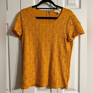M mustard blouse